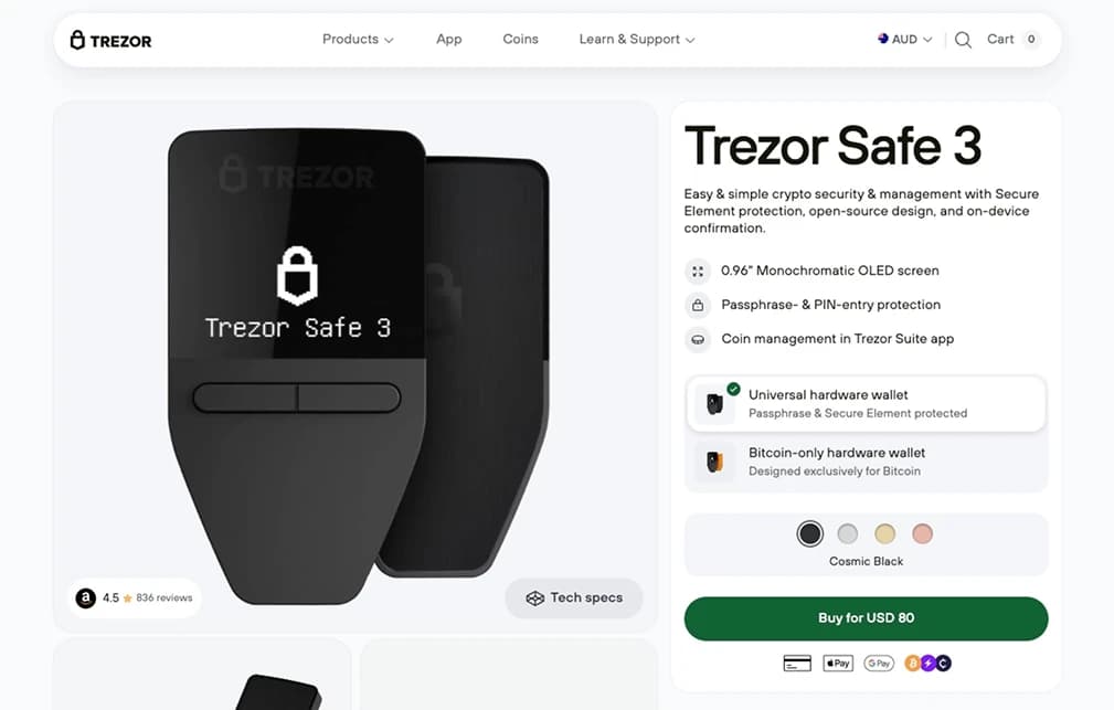 Trezor 3.