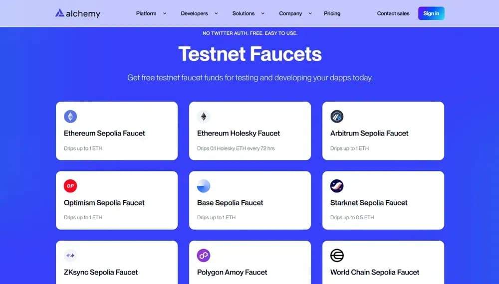 Alchemy Faucet