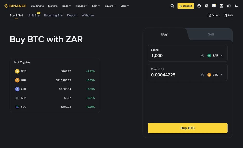 Binance。