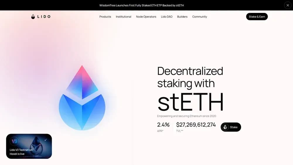 Lido Liquid Staking