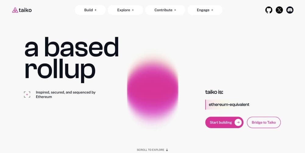 Ejemplo de cadena EVM : Taiko