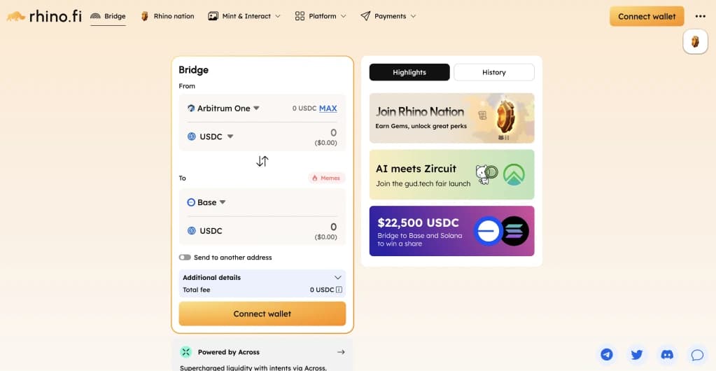 Bridge Arbitrum Base