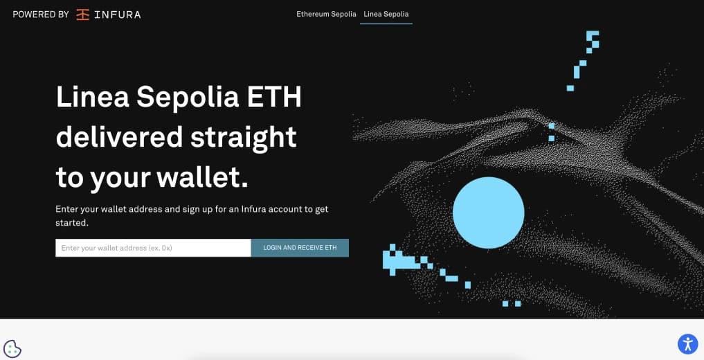 Linea Testnet über einen Faucet erhalten