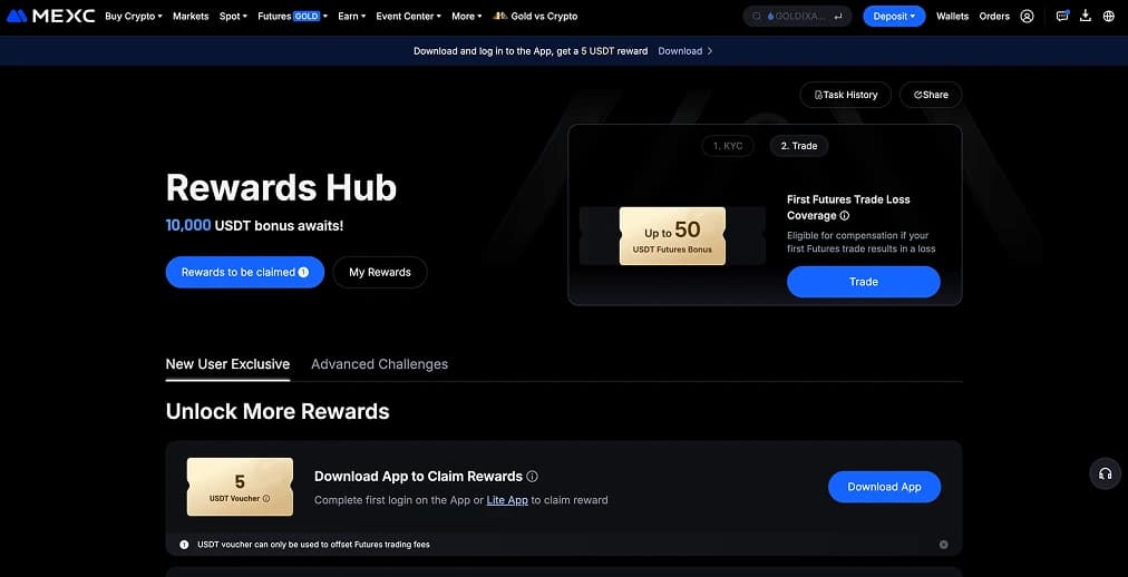 MEXC Welcome Bonus for New Users