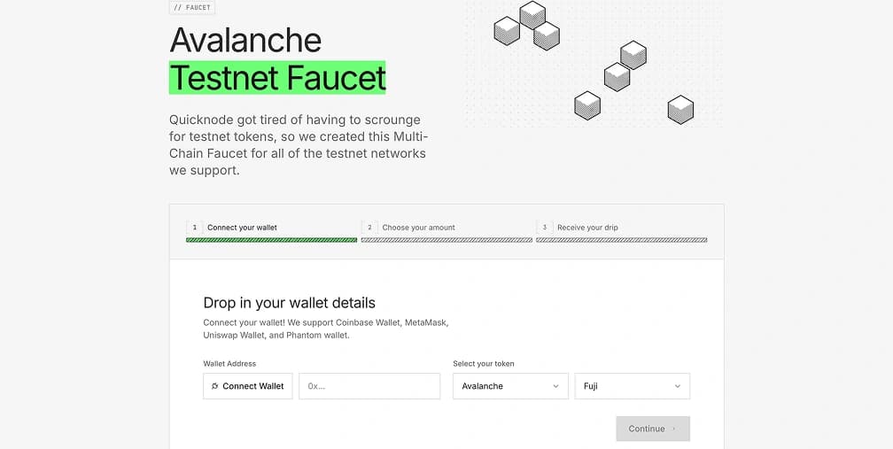 ObtenirAVAXTestnet Avalanche