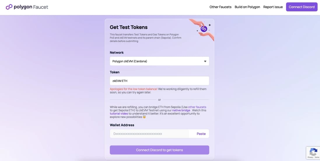 ObtenirTestnet Polygon