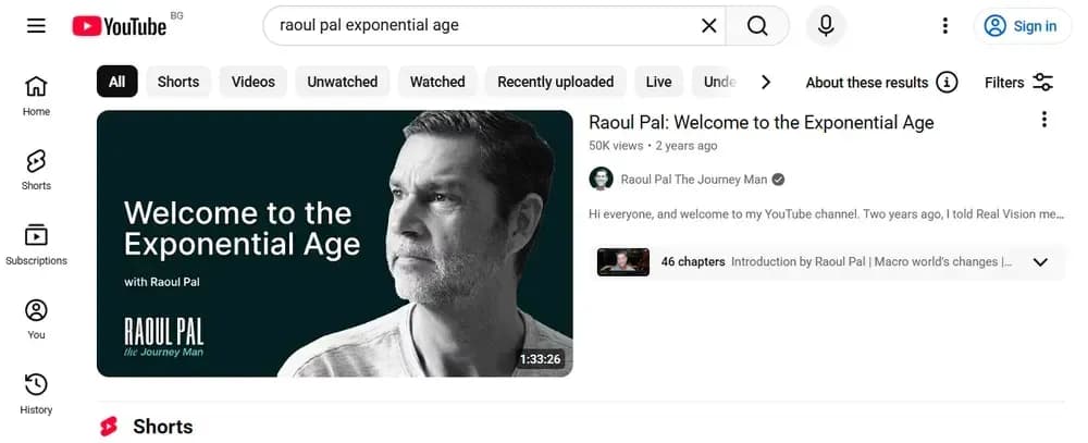 Raoul Pal Exponential Age