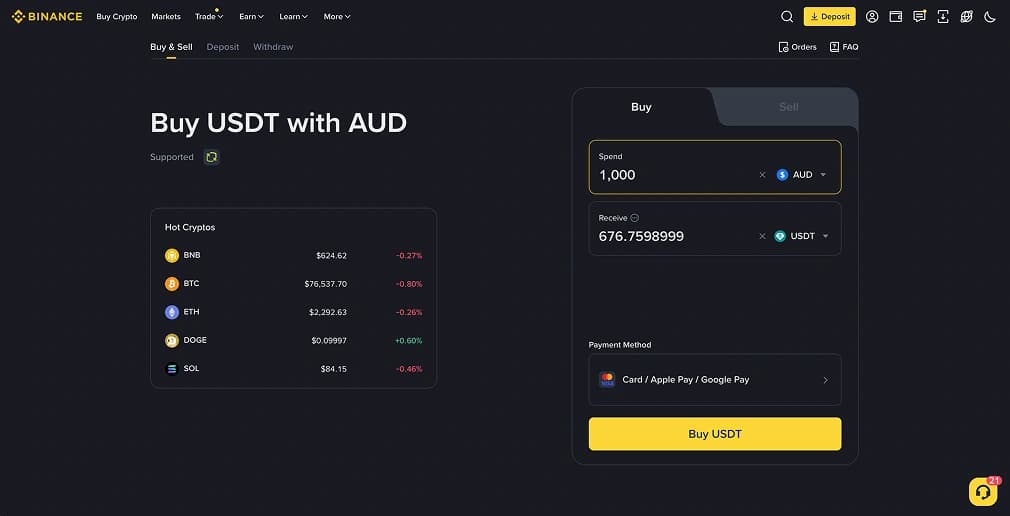 اشترِ Tether USDT) باستخدام Google Pay