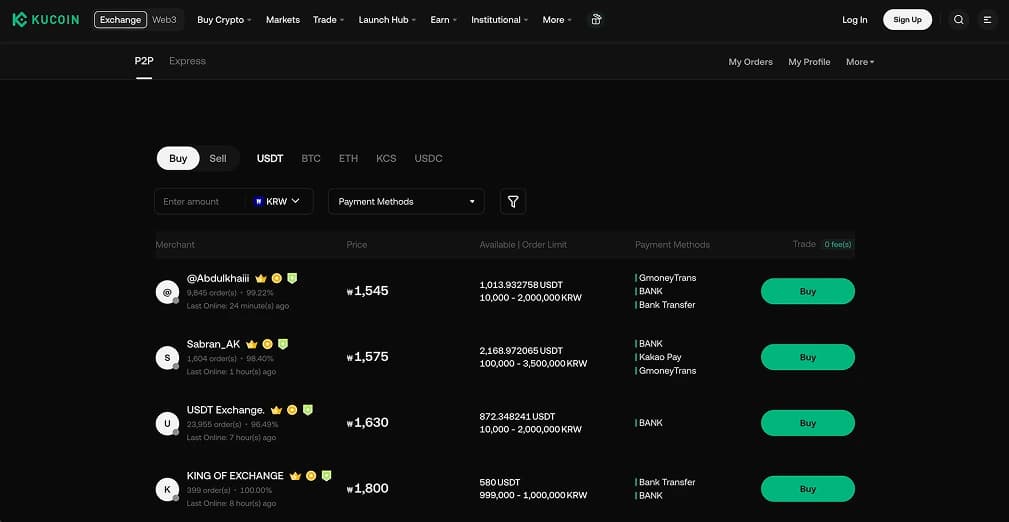 Comprar Tether USDT) en Corea del Sur