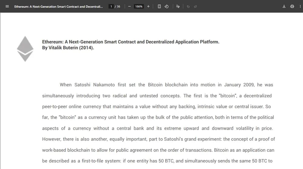 Ethereum Whitepaper