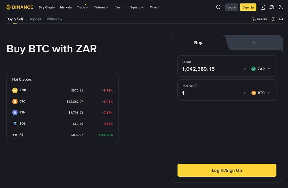 Binance。