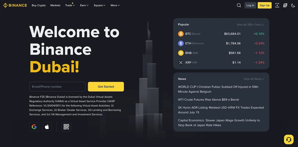 Binance دبي