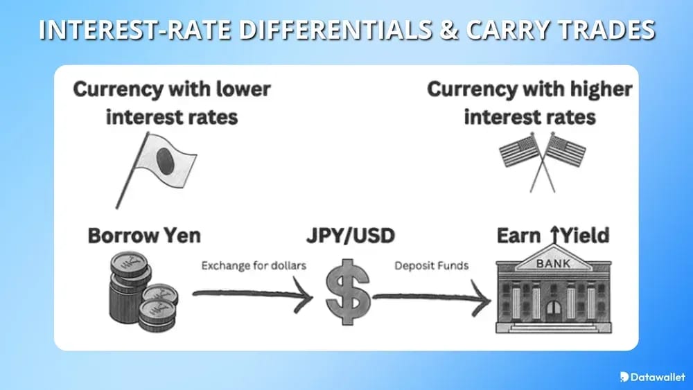 Differenziali di tasso d'interesse e operazioni di carry trade