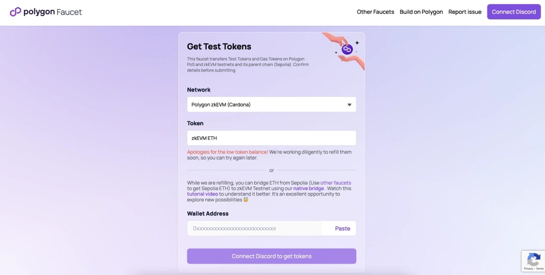 ObtenirTestnet Polygon