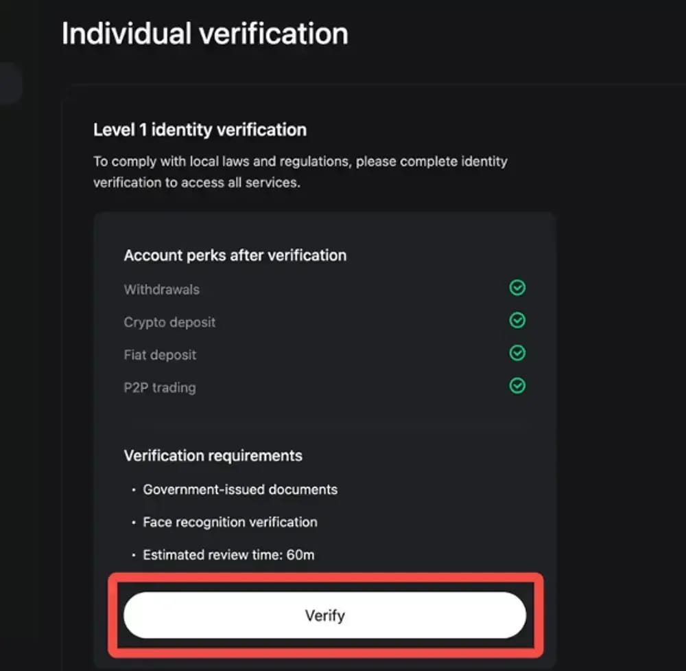 Bitget KYC