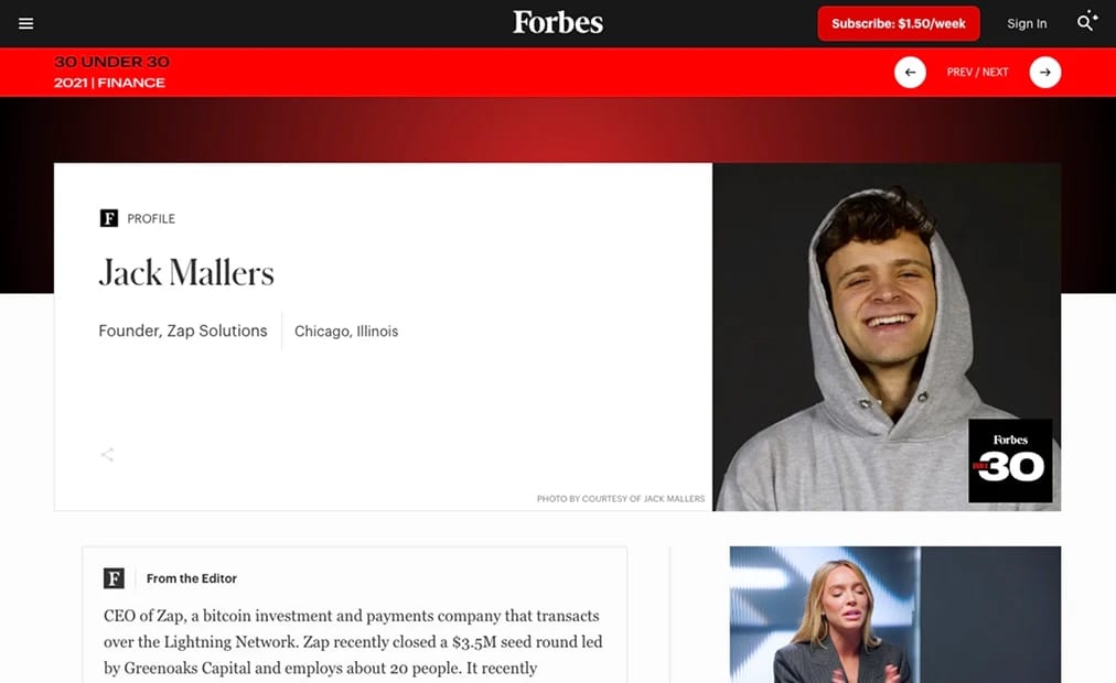 Jack Mallers Forbes.