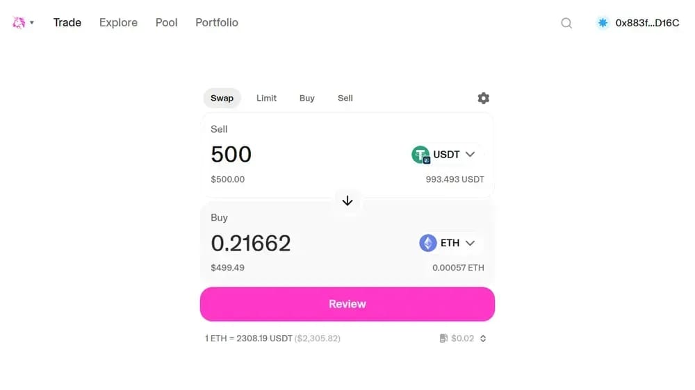 Uniswap DEX