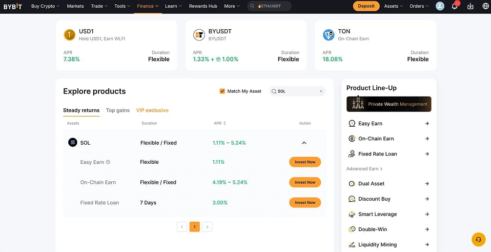 Bybit Solana Staking