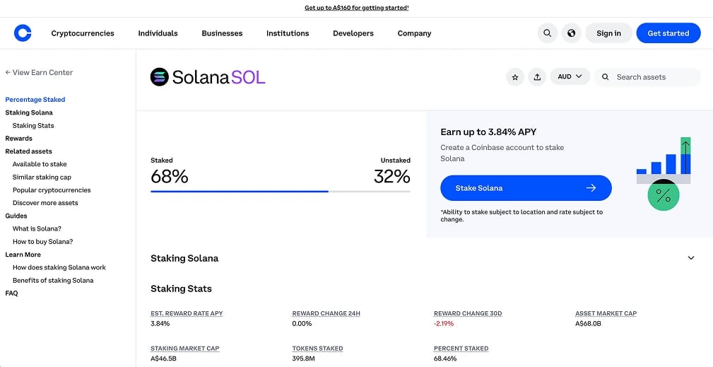 Coinbase SOL Staking
