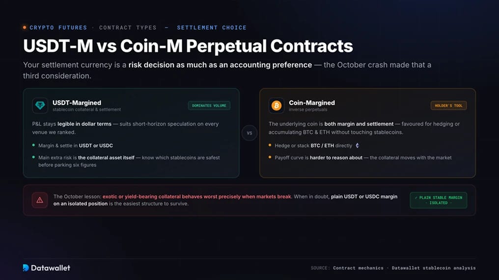 Contrats perpetual USDT-M vs Coin-M