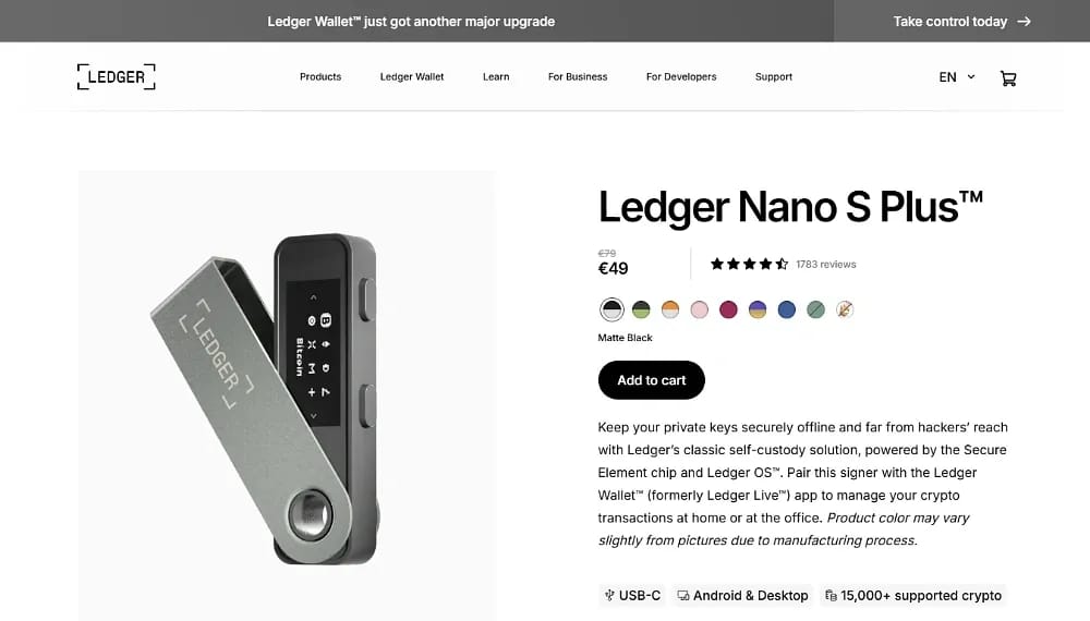 Ledger Nano S Plus