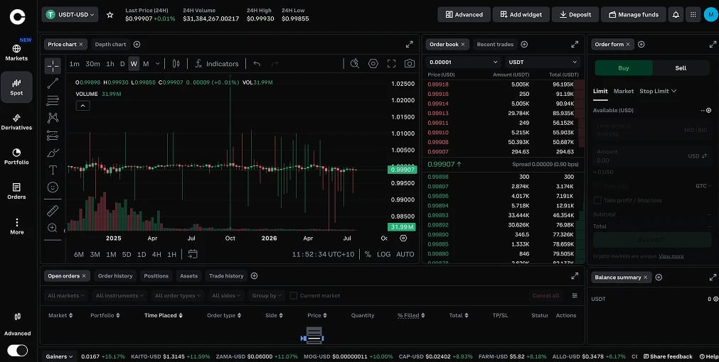 Coinbase USDT