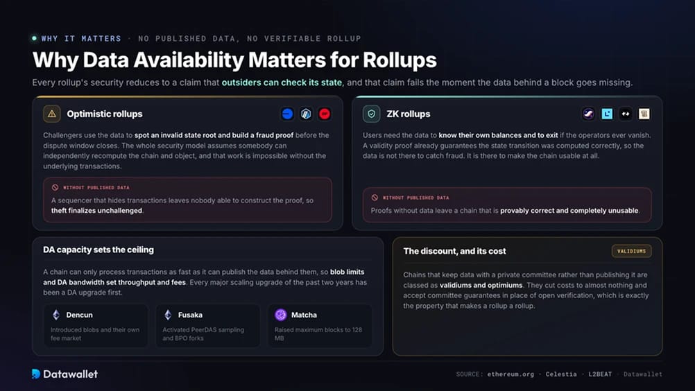 لماذا تُعد data availability مهمة لشبكات رول أب