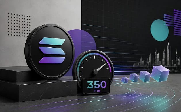 Solana (SOL) Cuts Slot Time to 350 Milliseconds