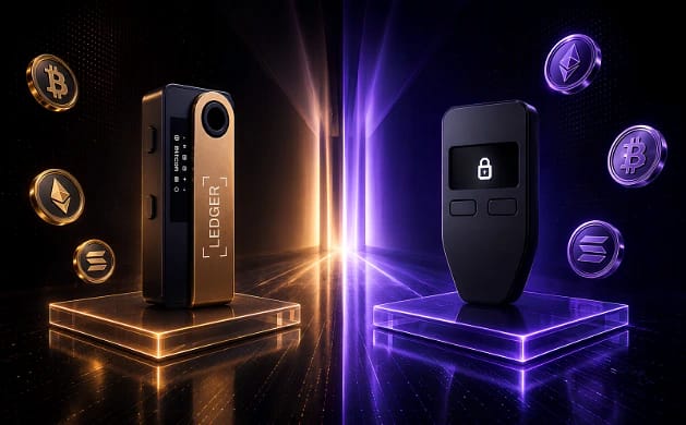 Ledger vs Trezor 2026: Security, Prices & Coins Compared